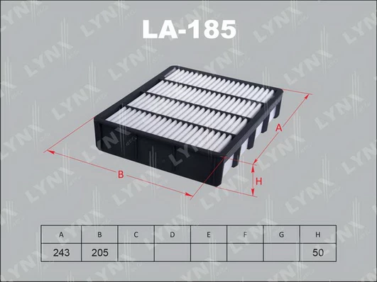 فلتر هواء تويوتا LYNXAUTO LA-185