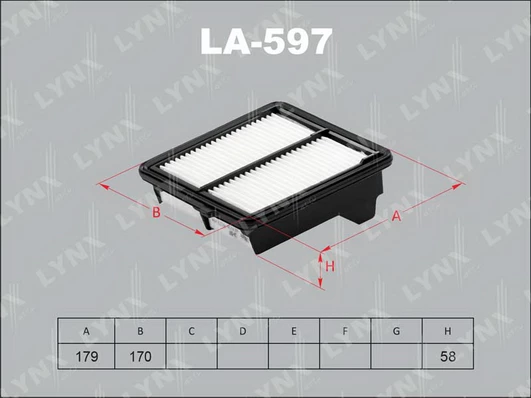 فلتر هواء هوندا LYNXAUTO LA-597