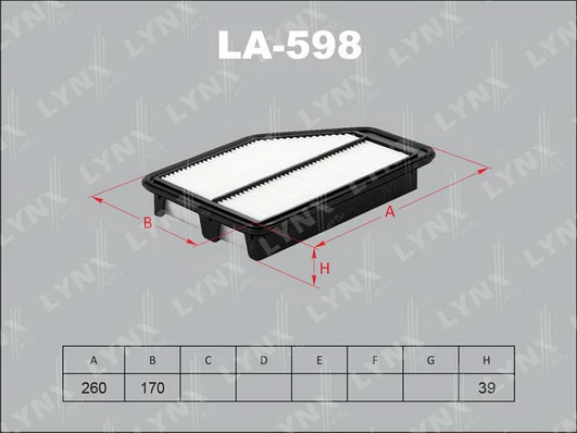 فلتر هواء هوندا LYNXAUTO LA-598