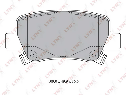 طقم فحمات فرامل خلفية تويوتا LYNXAUTO BD-7599